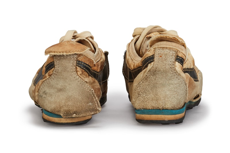 Nike "Moon Shoe" University of Oregon Track Coach Bill Bowerman Sotheby's Auction Rare Running Shoes Innovative Waffle Outsole Geoff Hollister Tom McChesney 