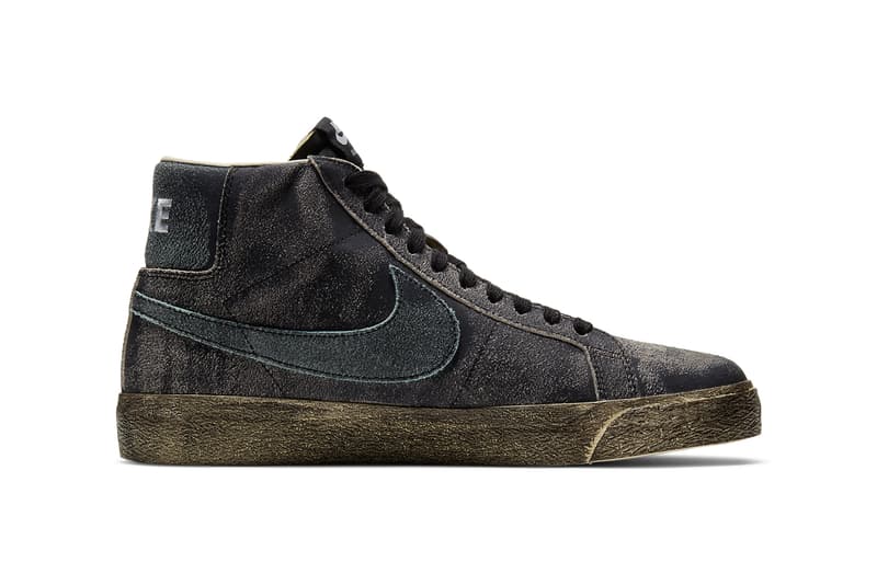 nike sb skateboarding blazer mid distressed suede light dew green glow arctic punch citron black coconut milk DA1839 300 001 official release date info photos price store list buying guide