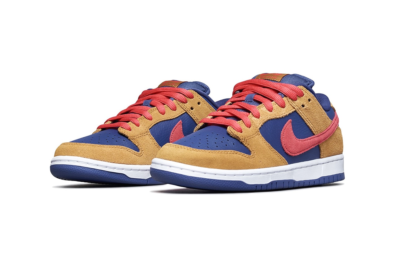 nike sb dunk low wheat light fusion red dark purple BQ6817 700 release date info store list buying guide photos price 