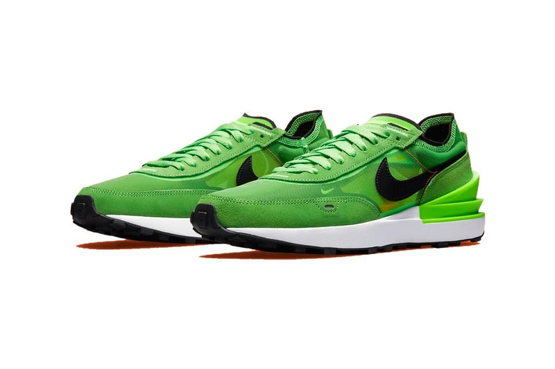nike waffle one electric green footwear shoes sneakers