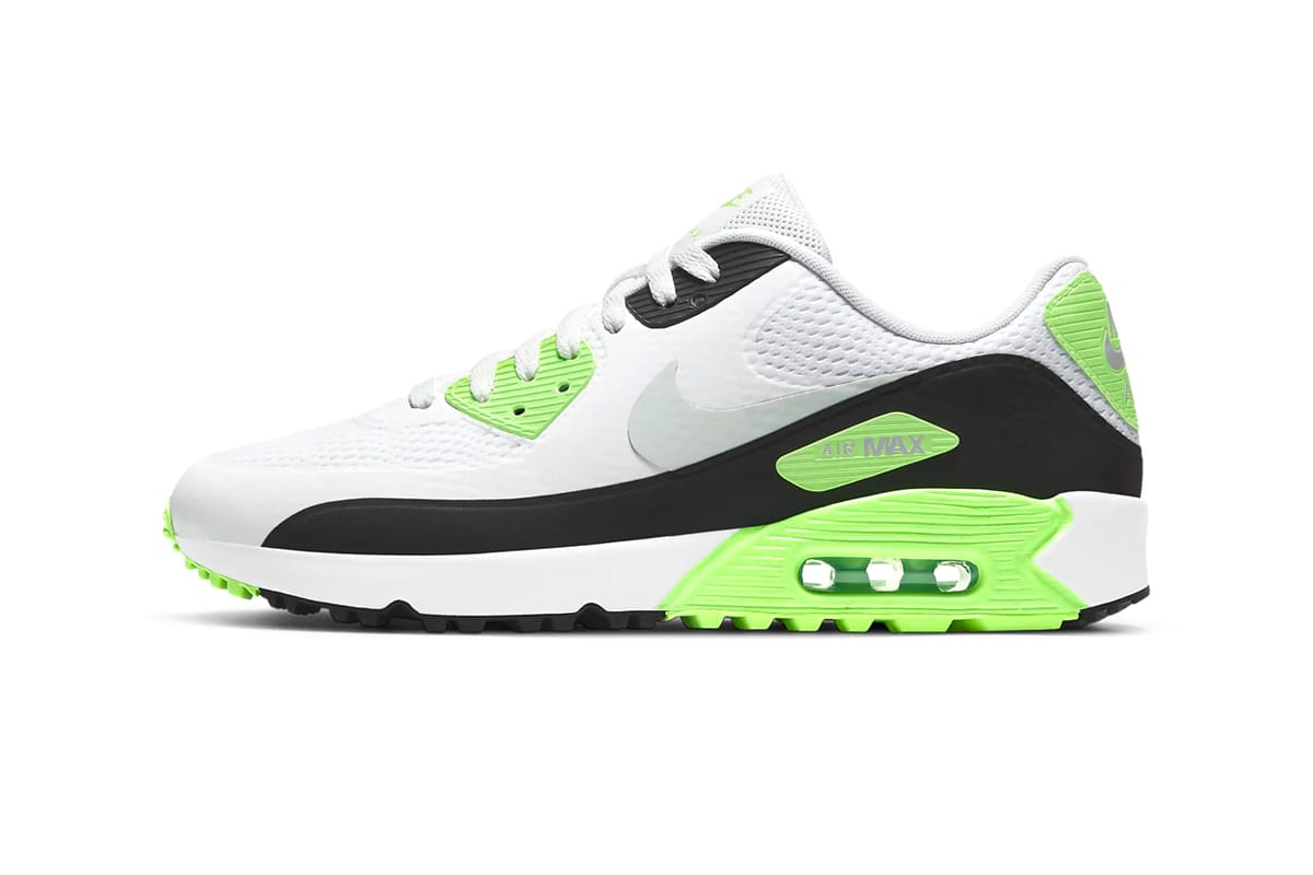 lime green and orange air max