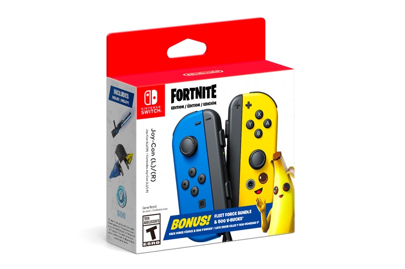 Nintendo Switch Fortnite Fleet Force bundle Peely Joy-Cons agent Peely Battle Bus epic games battle royale online games nintendo switch 