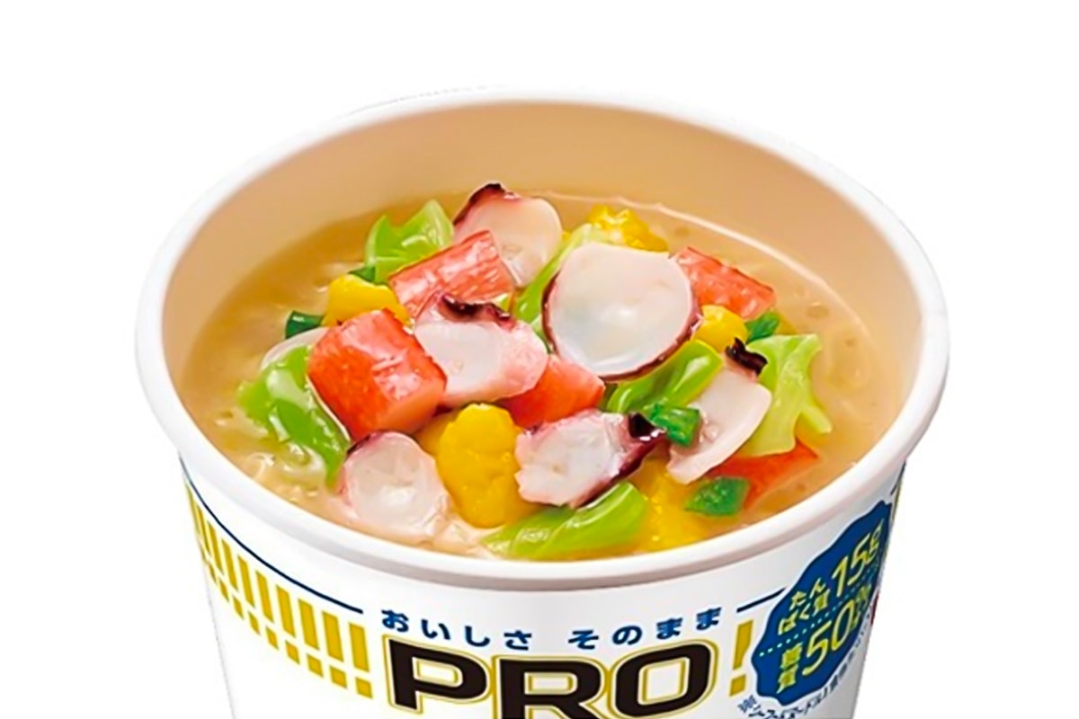 Nissin Cup Noodle Pro protein instant ramen noodle info carbs working muscle bcaa iso weightlifting bodybuilding Japan Cup Noodle 