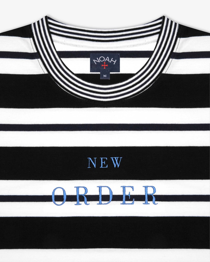 NOAH x New Order Collaboration Collection Release Date true faith thieves like us perfect kiss truth denial technique bizarre love triangle movement power corruption lies low life