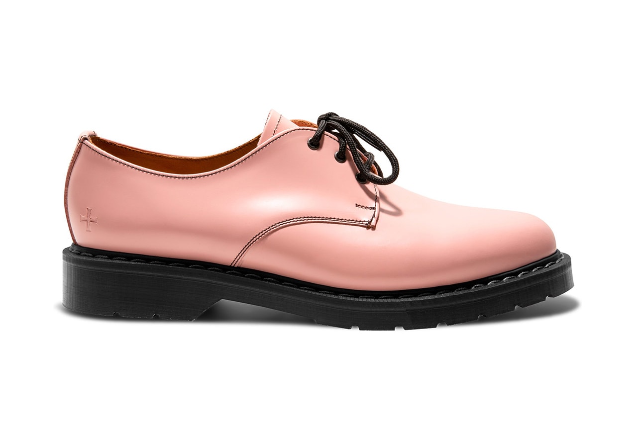 NOAH x Solovair Gibson 3-Eye Derby Pink Collaboration shoe sneaker release date info spring summer 2021 london buy capsule collection leather Dover Street Market