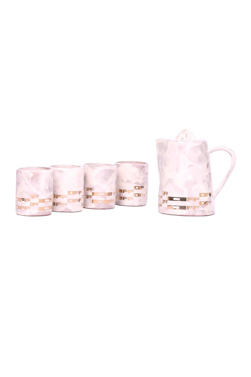 Off-White™ HOME Ramadan Homewear Collection Exclusive Virgil Abloh Hype Decoration Decor Islamic Muslim Calendar Fasting Religious Holiday Mugs Plates Slippers Blankets Throws Cushions
