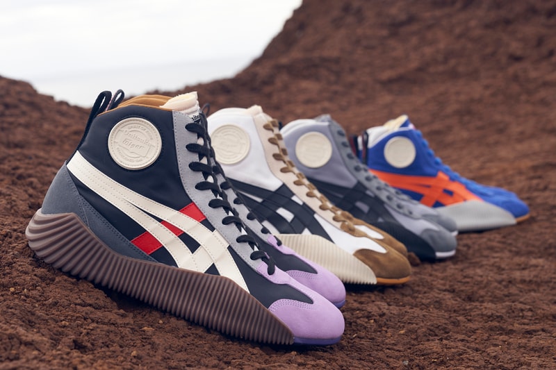 Onitsuka Tiger ACROMOUNT Series 1970s Vintage Footwear Trainer Sneaker Revival High Tops Flat Sole Unit Knitted Leather Designs Andrea Pompilio 2000s '00s Early Y2K Aesthetic Low Profile Casuals Eastern European Night Clubs Opening UK Scene 