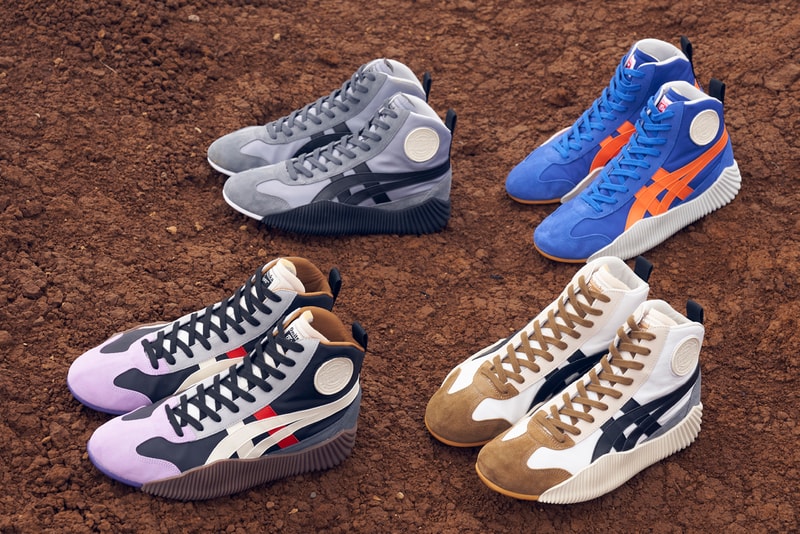 Onitsuka Tiger ACROMOUNT Series 1970s Vintage Footwear Trainer Sneaker Revival High Tops Flat Sole Unit Knitted Leather Designs Andrea Pompilio 2000s '00s Early Y2K Aesthetic Low Profile Casuals Eastern European Night Clubs Opening UK Scene 