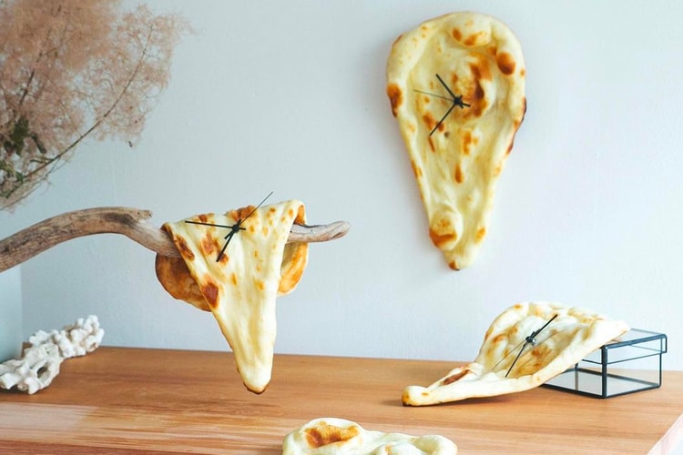 PAMPSHADE by Yukiko Morita's NAAAAN Clocks Are Actually Made of Naan Bread