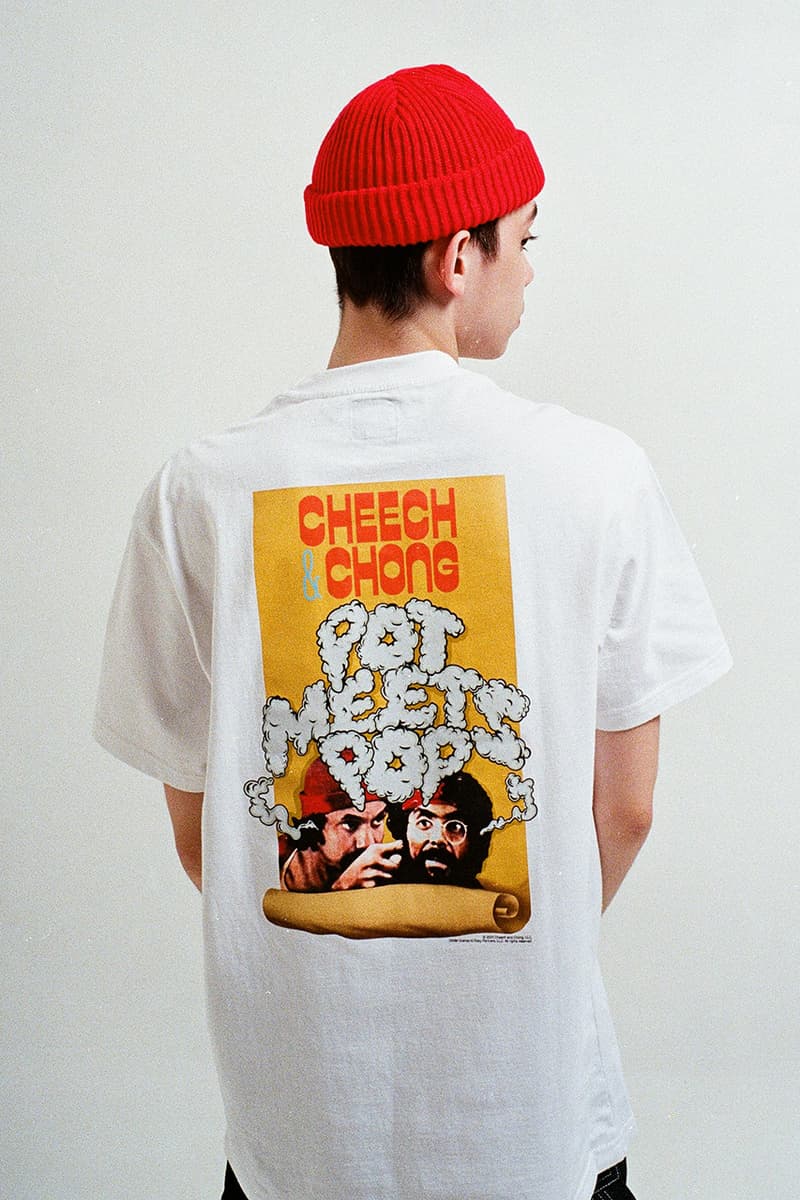 pot meets pop cheech and chong collection apparel clothing hoodies tees aloha shirts jackets hats release info store list buying guide photos price