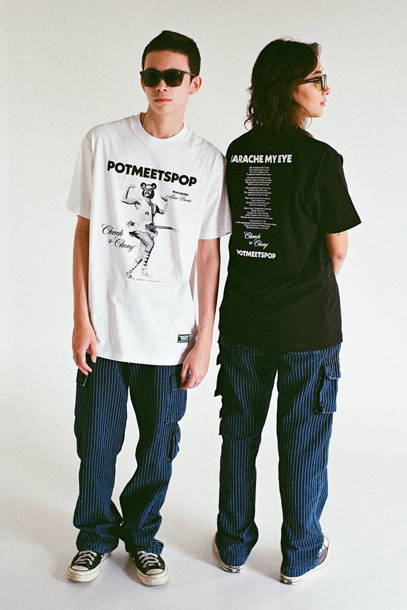 pot meets pop cheech and chong collection apparel clothing hoodies tees aloha shirts jackets hats release info store list buying guide photos price