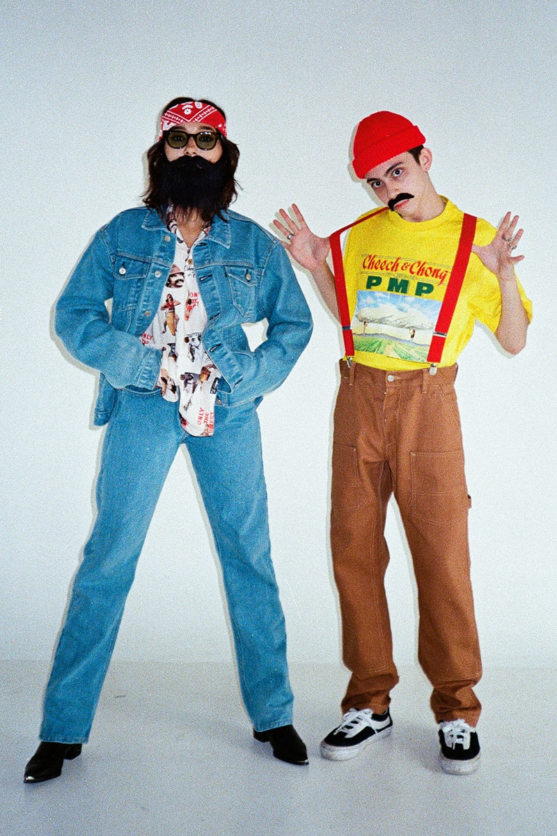 pot meets pop cheech and chong collection apparel clothing hoodies tees aloha shirts jackets hats release info store list buying guide photos price