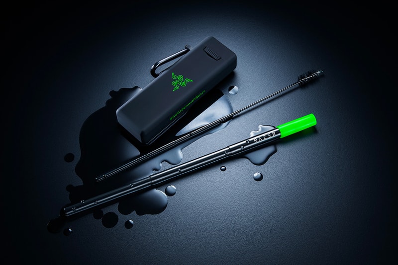 Razer stainless steel gaming straw info recycle eco-friendly straws gaming design products industrial 