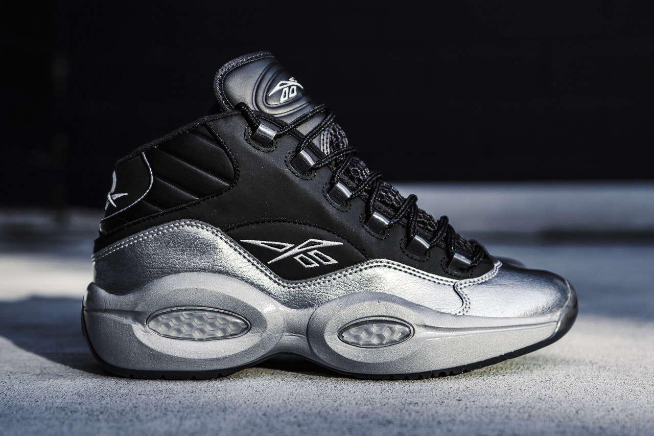 allen iverson reebok question mid i3 motorsports black silver metallic GX7925 official release date info photos price store list buying guide