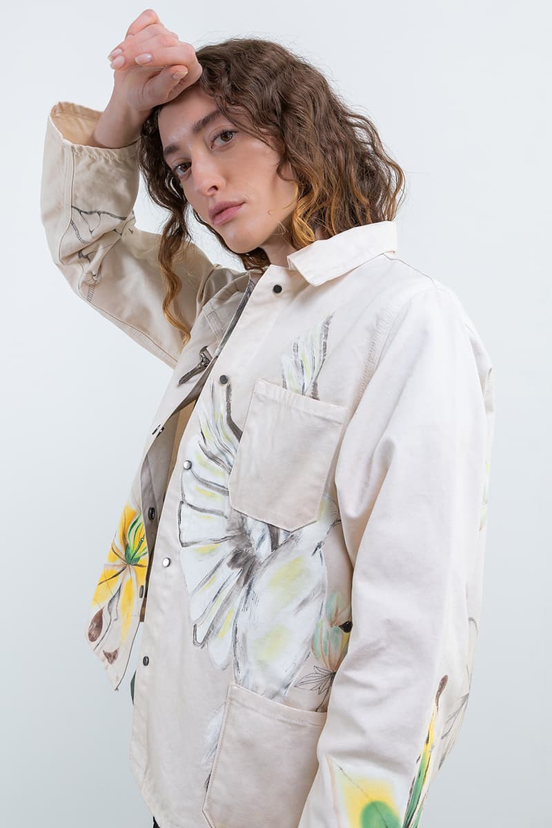 reese cooper juliet johnstone hand painted chore coat t shirt floral motif release info store list buying guide price photos diy 