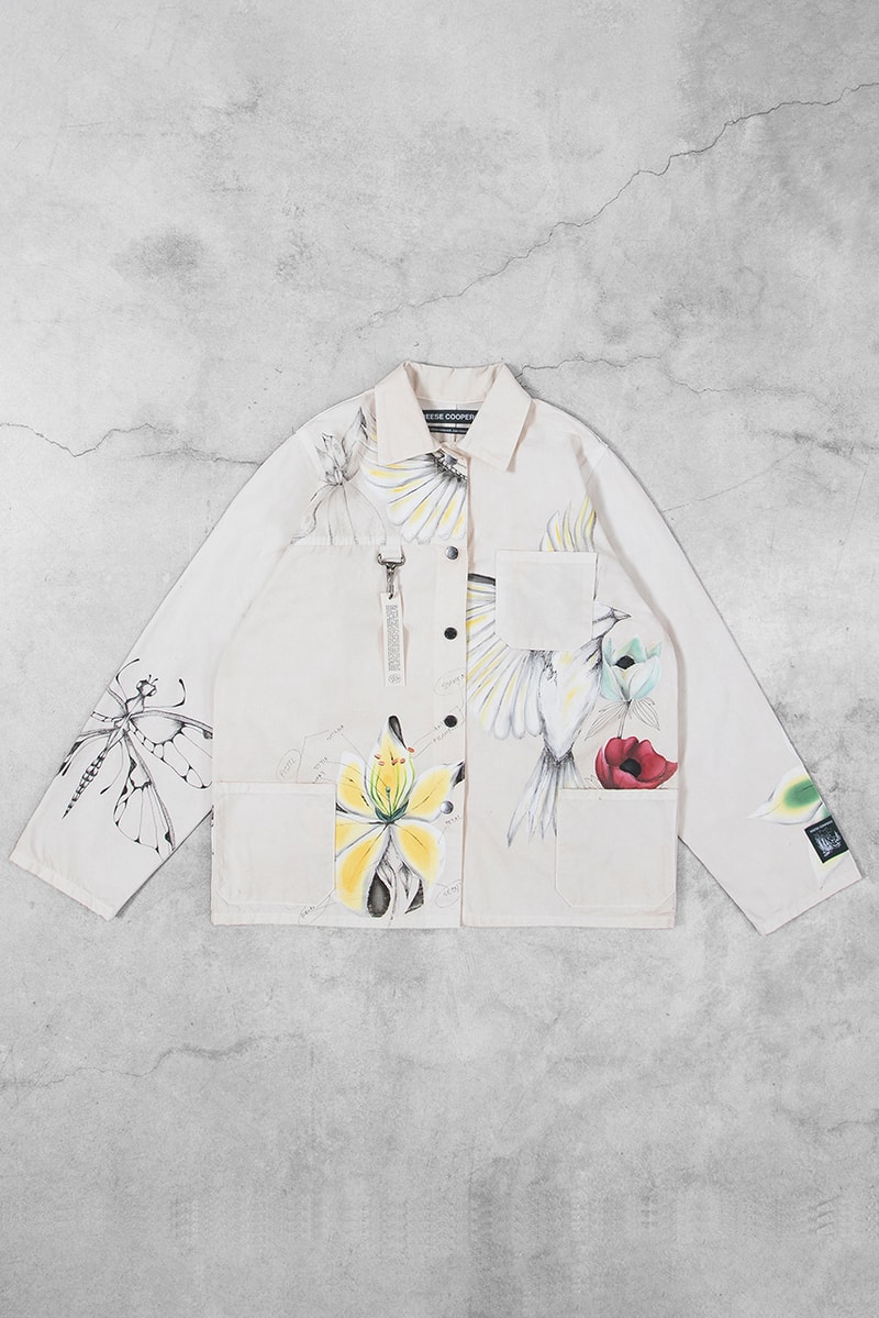 reese cooper juliet johnstone hand painted chore coat t shirt floral motif release info store list buying guide price photos diy 