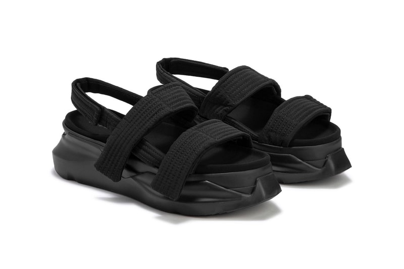 Rick Owens DRKSHDW Abstract Sandal Black menswear streetwear kicks trainers runners shoes spring summer 2021 ss21 release