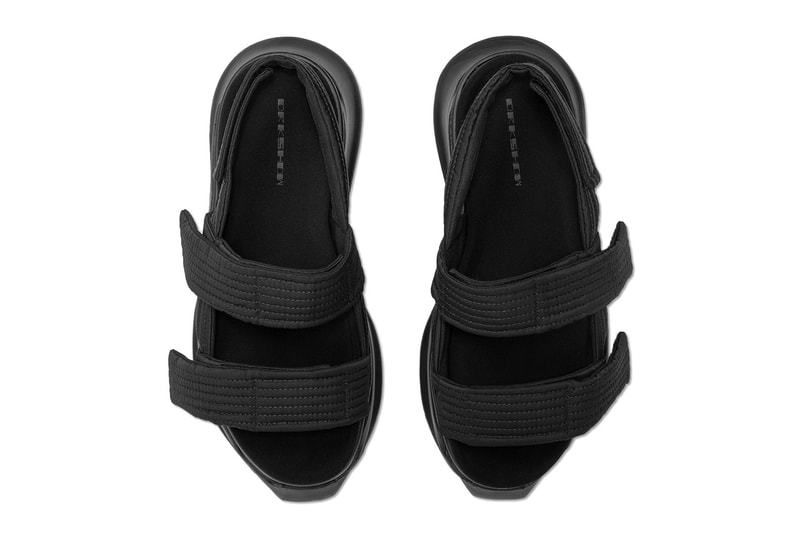 Rick Owens DRKSHDW Abstract Sandal Black menswear streetwear kicks trainers runners shoes spring summer 2021 ss21 release