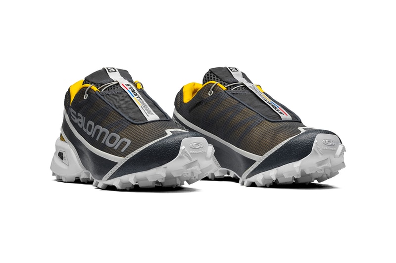 Salomon Streetcross Ebony Sulphur Lunar Rock menswear streetwear kicks shoes spring summer 2021 ss21 collection sneakers release