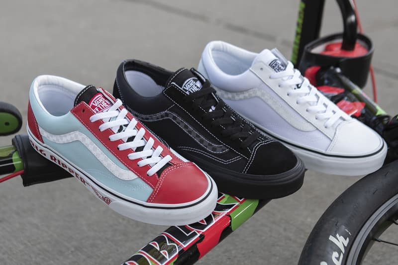 vans se bikes style 36 red blue white black t shirt big ripper pk ripper blocks flyer collection release info store list buying guide photos price 