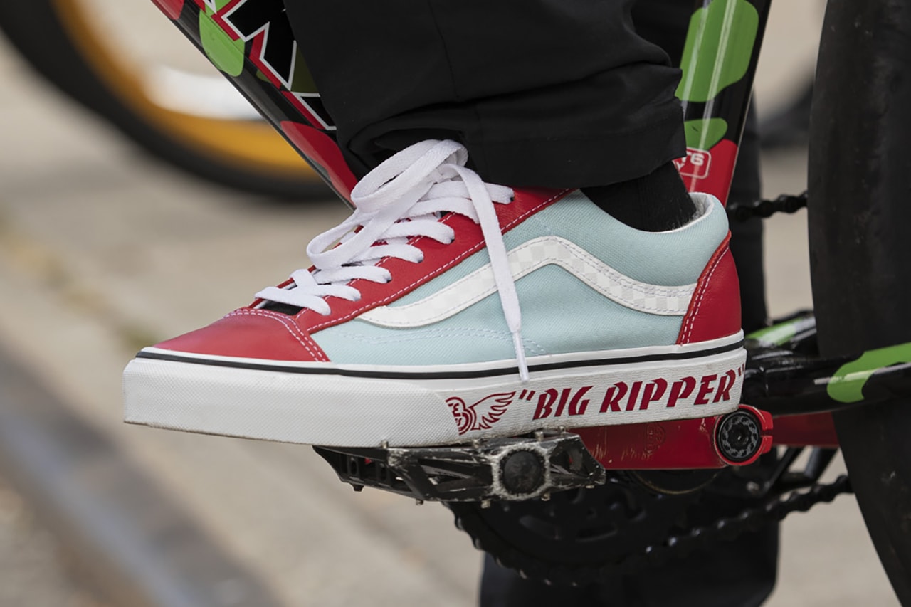 vans se bikes style 36 red blue white black t shirt big ripper pk ripper blocks flyer collection release info store list buying guide photos price 