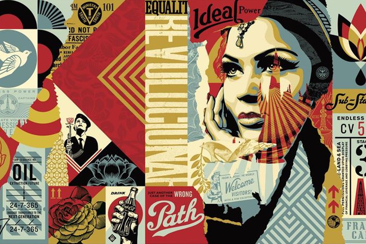 obey giant shepard fairey versiart 10x10 auction superrare amnesty international donation nonprofit charity ideal power mural sale nft non fungible token