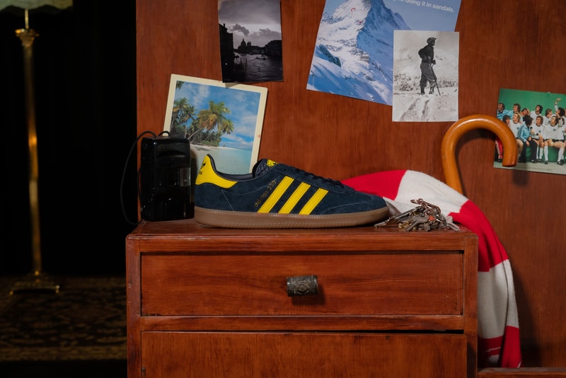 size? x adidas Originals AS 230 "Archive Series" 1980s Terrace Culture Casuals Sneaker Footwear Trainer OG Germany Sportswear Brand Classic Navy Suede Blue Yellow Leather Three Stripes