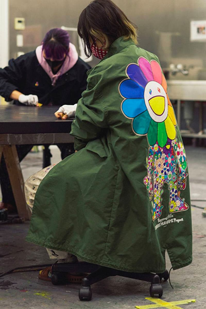 SOPHNET. Takashi Murakami Mod Coat Roppongi Hills Project Tokyo Floral Motif Flowers