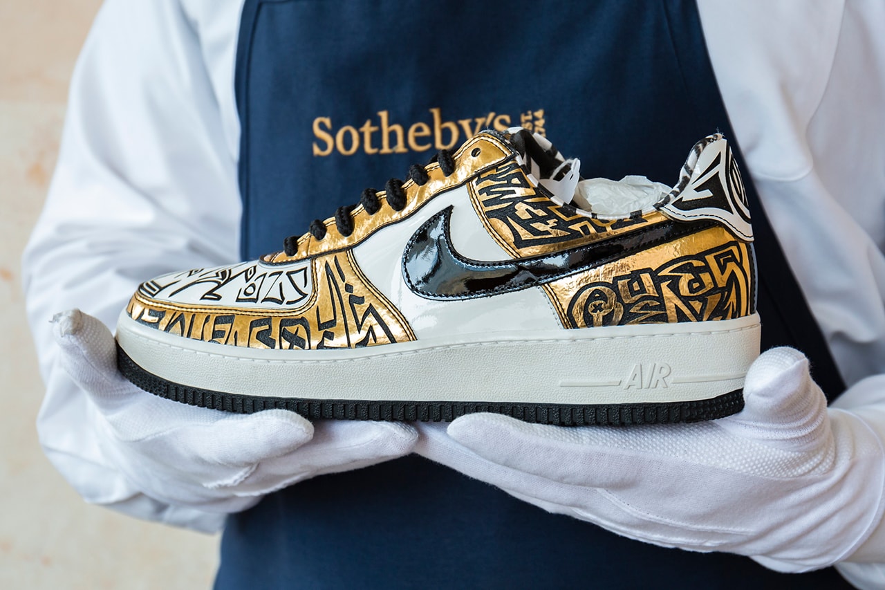 sothebys english sole scarce air 50 signed kanye west air yeezy 2 entourage undefeated fukijama gold nike air force 1 colette air jordan 1 eminem air jordan 4 usher air jordan 3 air jordan 9 air jordan 11 marshall mathers