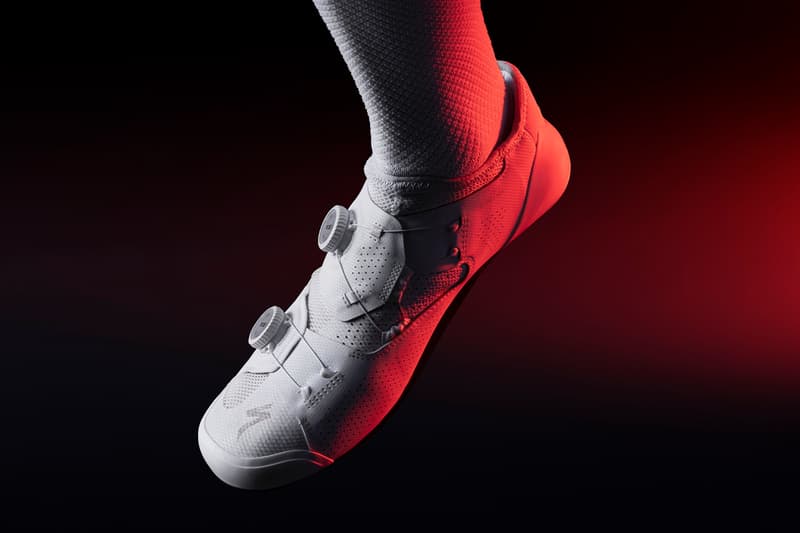 Specialized S-Works Ares Road Shoes Information cycling footwear carbon white black red release information