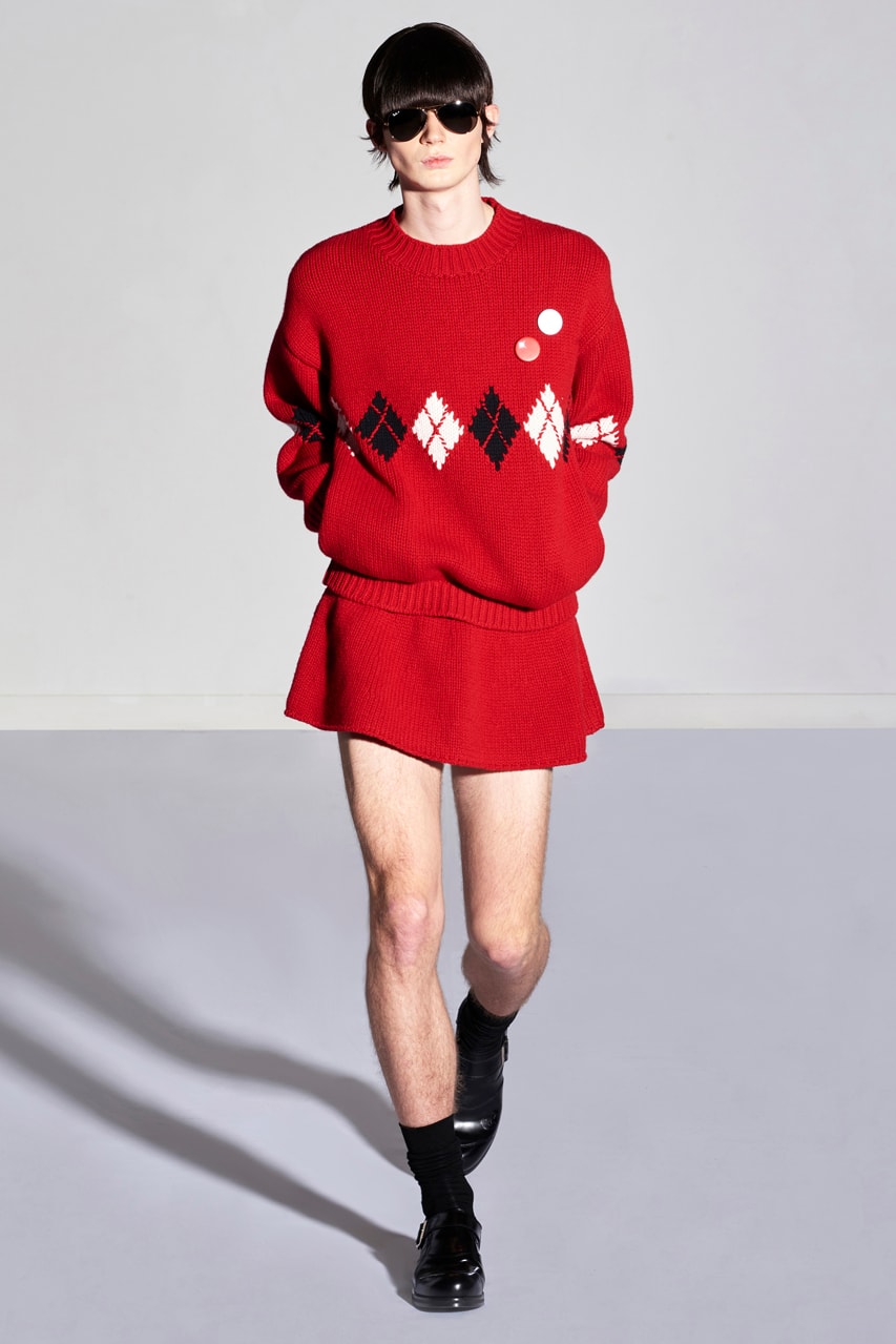 Lattice Self-cultivation Knitted Sweater Men Pullover