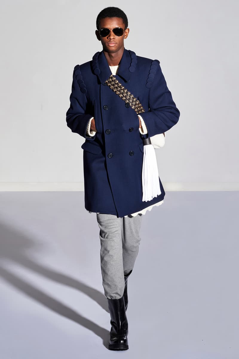 Stefan Cooke Fall/Winter 2021 Collection "Silver Bells" Jake Burt London Emerging Designer Newcomer Fashion Week Runways Lookbook Mens J.C. Leyendecker Central Saint Martins MA