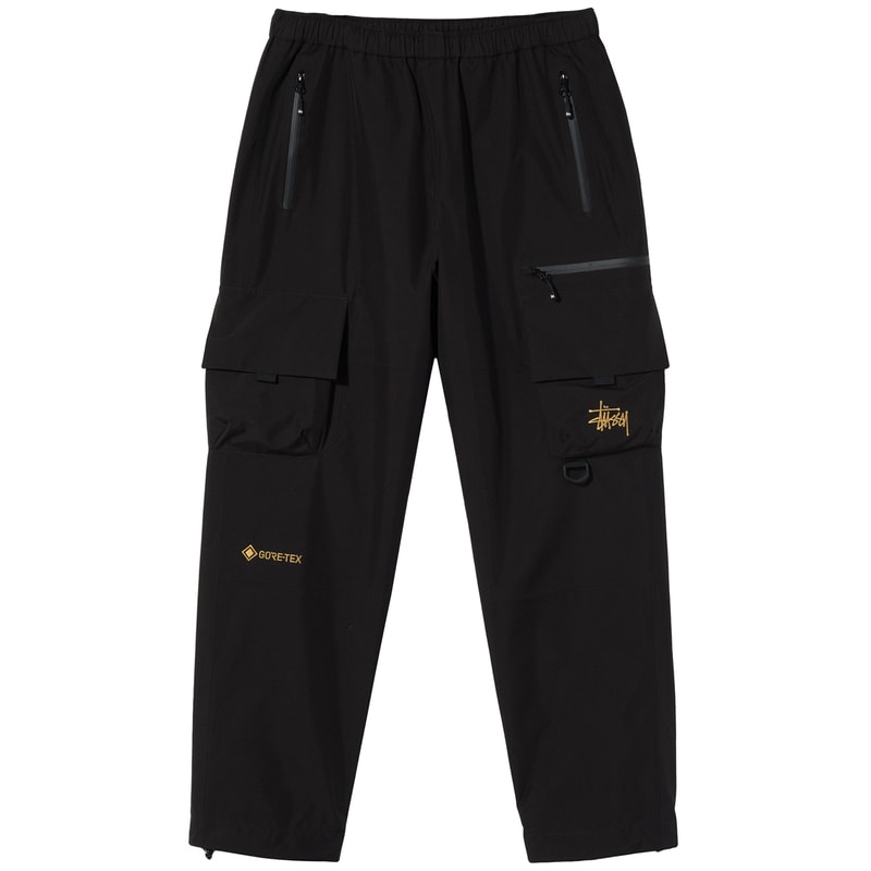 stussy gore tex wading shell jacket cargo shell pants stom shell hat spring 2021 collection release date info buy store realtree drop