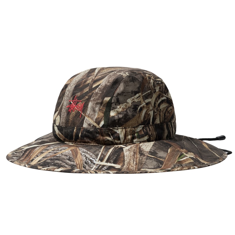 stussy gore tex wading shell jacket cargo shell pants stom shell hat spring 2021 collection release date info buy store realtree drop
