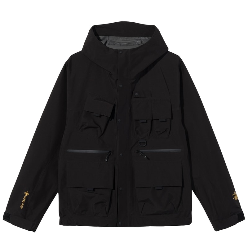 stussy gore tex wading shell jacket cargo shell pants stom shell hat spring 2021 collection release date info buy store realtree drop