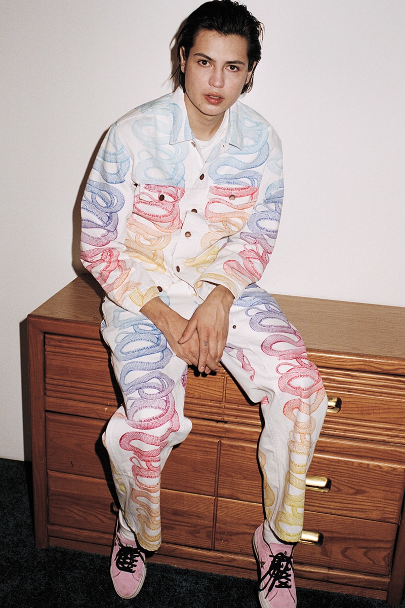 Supreme HYSTERIC GLAMOUR Spring 2021 Collaboration Release Info Date Buy Price Trench Trucker Jacket Track Sweater Flannel Shirt Rayon Painter Pant Shorts Zip Up Sweatshirt Crewneck L/S T-Shirt Crusher Lunchbox Set