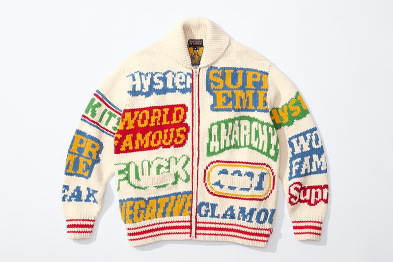 Supreme HYSTERIC GLAMOUR Spring 2021 Collaboration Release Info Date Buy Price Trench Trucker Jacket Track Sweater Flannel Shirt Rayon Painter Pant Shorts Zip Up Sweatshirt Crewneck L/S T-Shirt Crusher Lunchbox Set