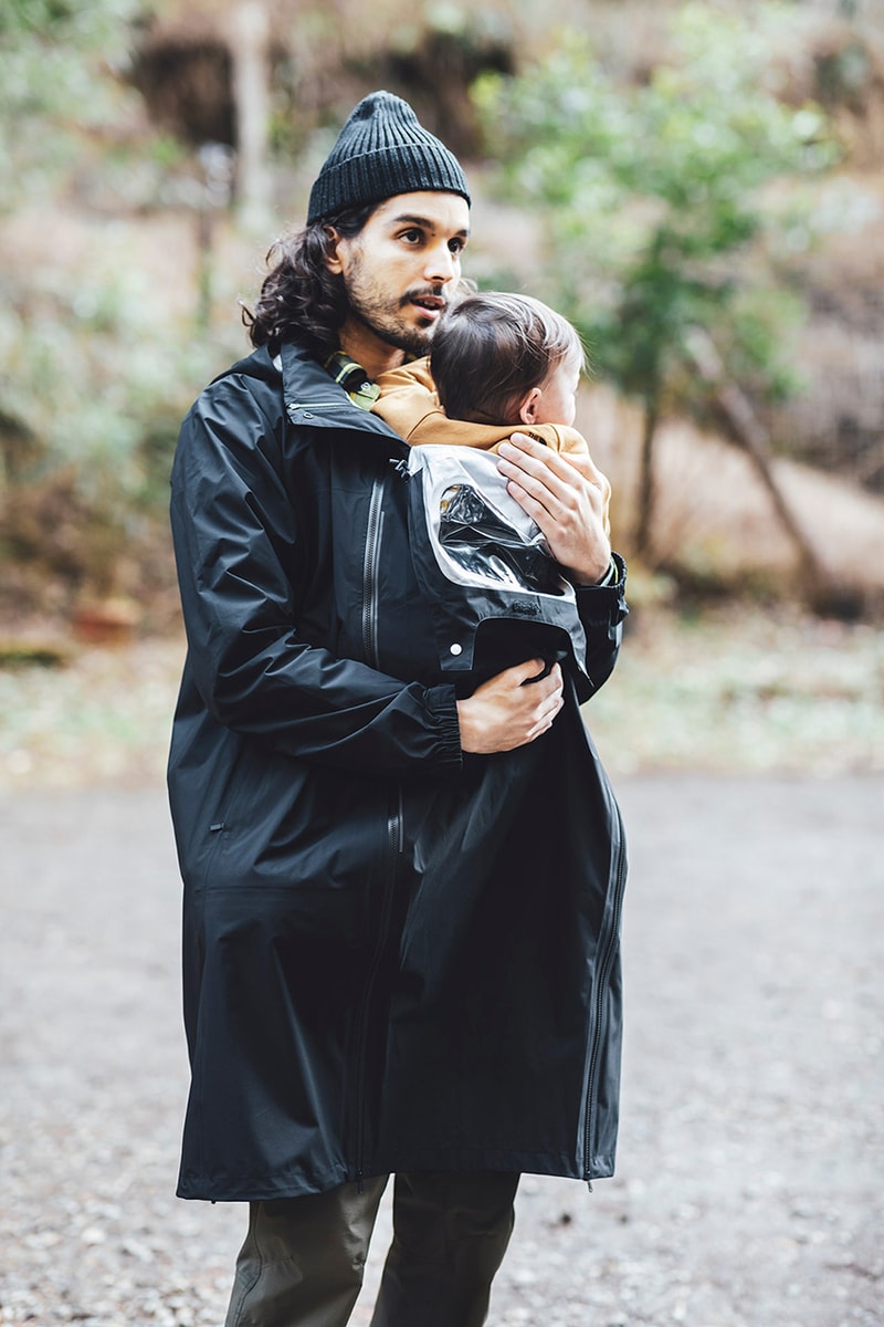 The North Face Japan "MTY Pickapack Rain Coat" maternity pregnant jacket weather spring summer 2021 baby shield transformable men women child strap carrier 