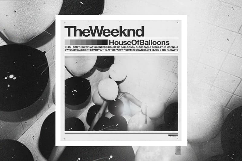 The Weeknd House of Balloons Album Stream re release debut mixtape after hours spotify apple music daniel arsham collab exclusive merch collection