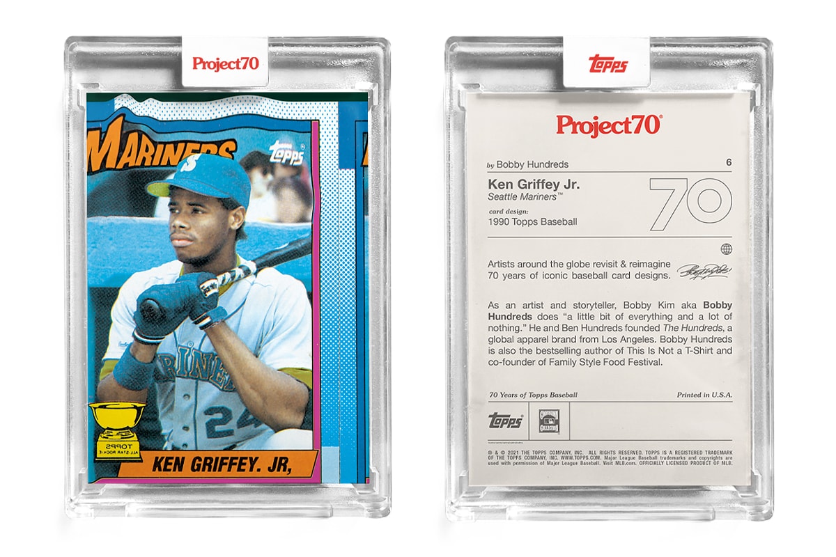 Topps Project70 Celebrates 70 Years With Artist Collaborations for Limited Edition Baseball Cards Trading Cards Sports Trading Cards Chinatown Market Snoop Dogg Bobby Hundreds Mister Cartoon Ben Baller FUTURA Jeff Staple King Saladeen Matt McCormick UNDEFEATED