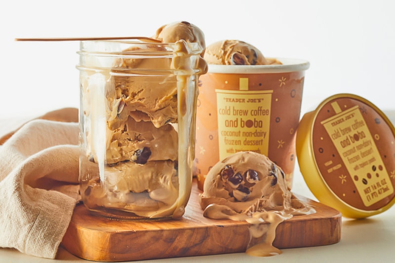 Trader Joe's Cold Brew Coffee Boba Coconut Non-Dairy Frozen Dessert Release Buy Price Taste Review