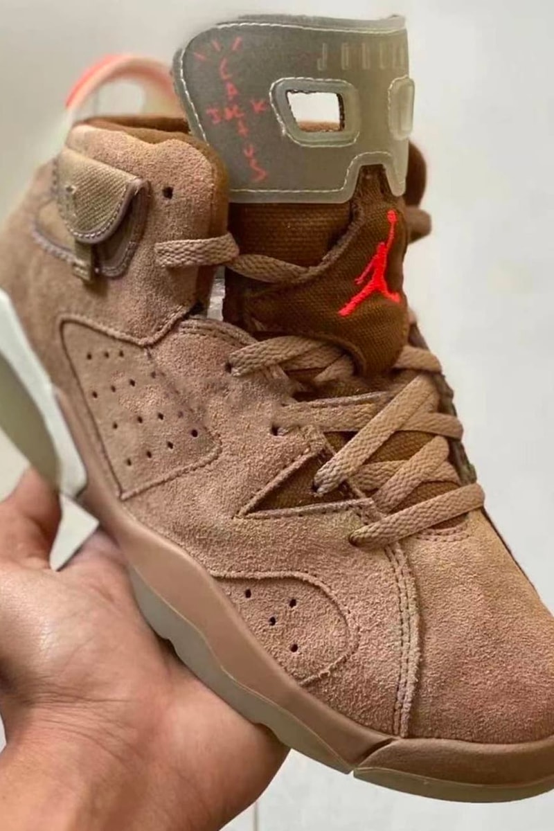 Travis Scott Air Jordan 6 British Khaki Cactus Jack Reveal Info dh0690-200 Collaboration Stormi sail bright crimson Date Buy Price