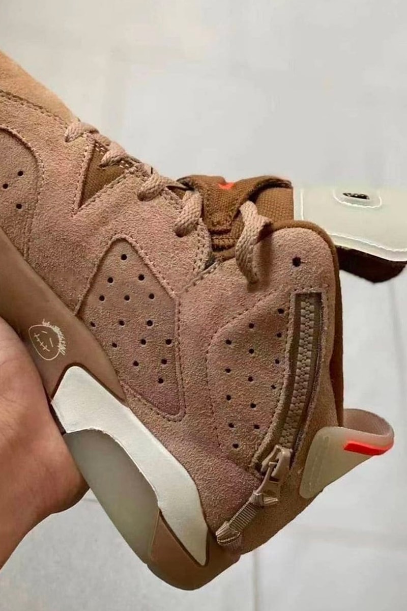 Travis Scott Air Jordan 6 British Khaki Cactus Jack Reveal Info dh0690-200 Collaboration Stormi sail bright crimson Date Buy Price