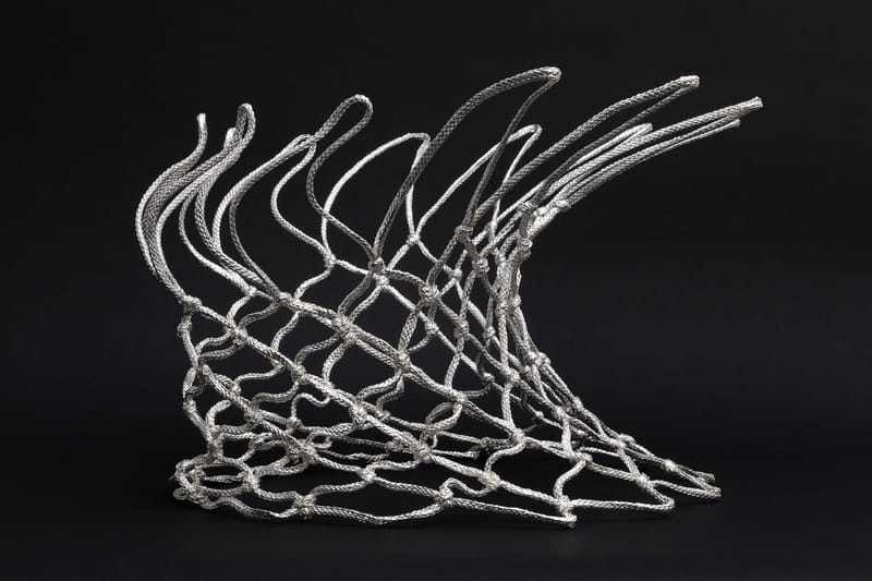 Tyrrell Winston Crafts Chrome Basketball Net Sculpture Edition