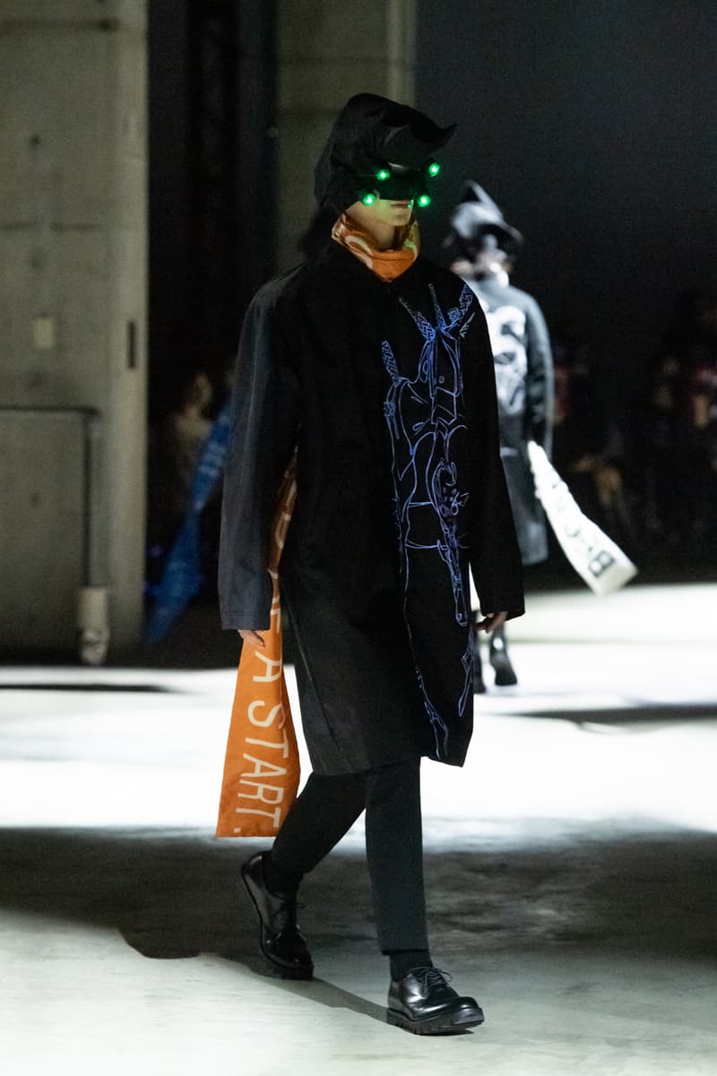 UNDERCOVER FW21 Runway, 'Evangelion' Collaboration collection release date info buy price fall winter 2021 3.0 1.0 thrice upon a time movie hideaki anno clothing mech suit plugsuit angel