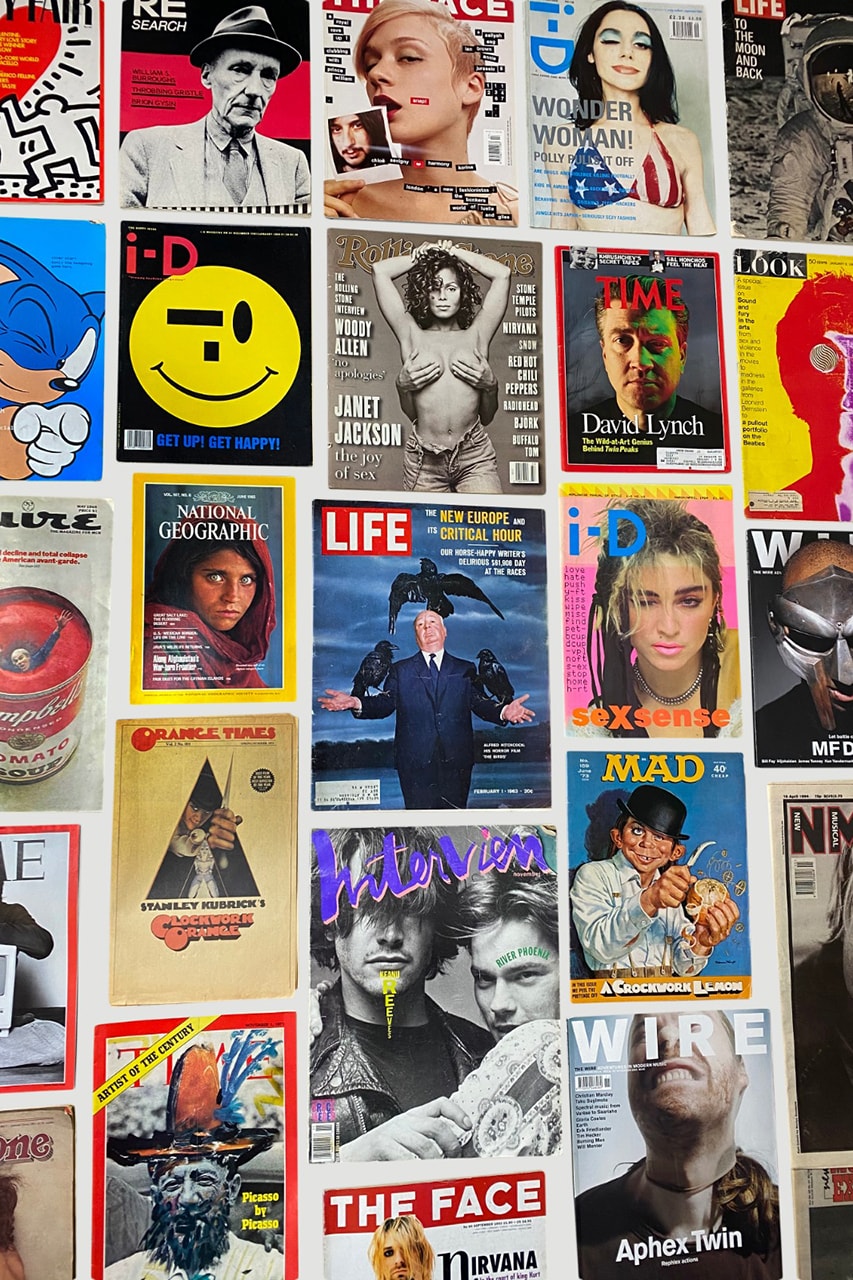 unified goods magazine covers life time national geographic esquire andy warhol i-d madonna wired mf doom release details vintage