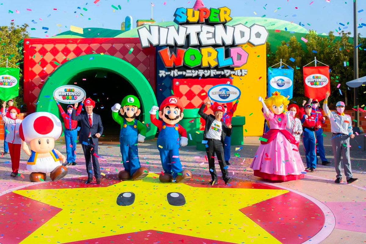 Universal Studios Japan Super Nintendo World Opening Ceremony nintendo theme parts attractions Mario Luigi games nostalgia Japan Video games 