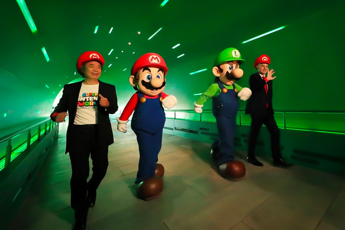Universal Studios Japan Super Nintendo World Opening Ceremony nintendo theme parts attractions Mario Luigi games nostalgia Japan Video games 