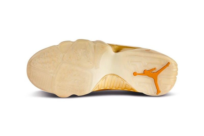 Usher's Air Jordan 9 and 11 "Metallic Gold" Samples Are up for Auction Sotheby's English Sole Air Jordan Usher Raymond Air Jordan 11