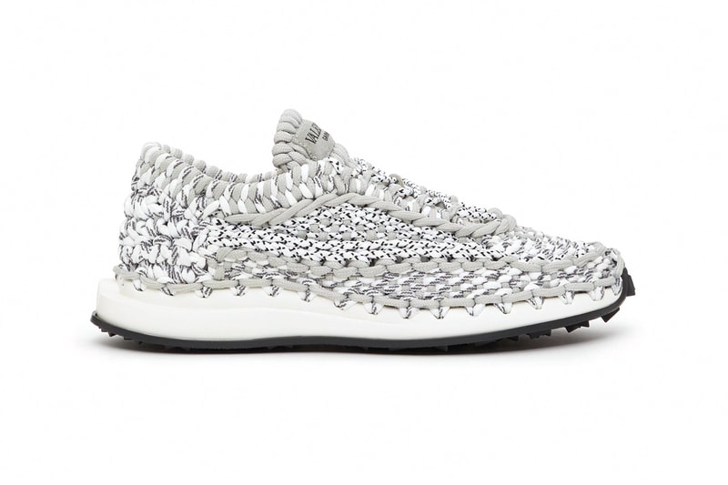 Valentino Mens ss21 Crochet Garavani Sneaker footwear sneakers kicks trainers macramè Italian Fashion sports style summer Maison 